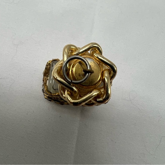 Glass Miniature Perfume Bottle Pendant Art Glass Ornate - Picture 6 of 6